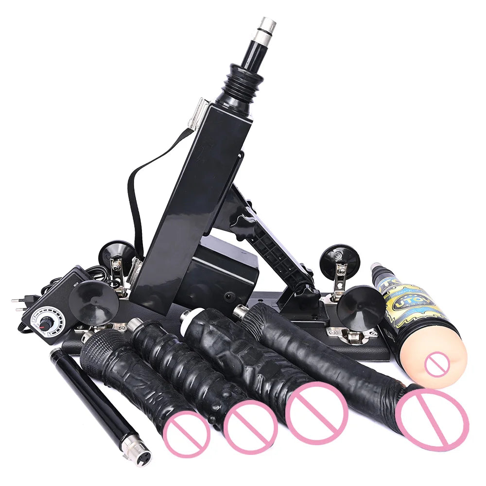 ROUGH BEAST 3XLR Sex Machine with Dildo Attachment for Women and Man Automatic Masturbation Machine Telescopic Sex Toys Products
