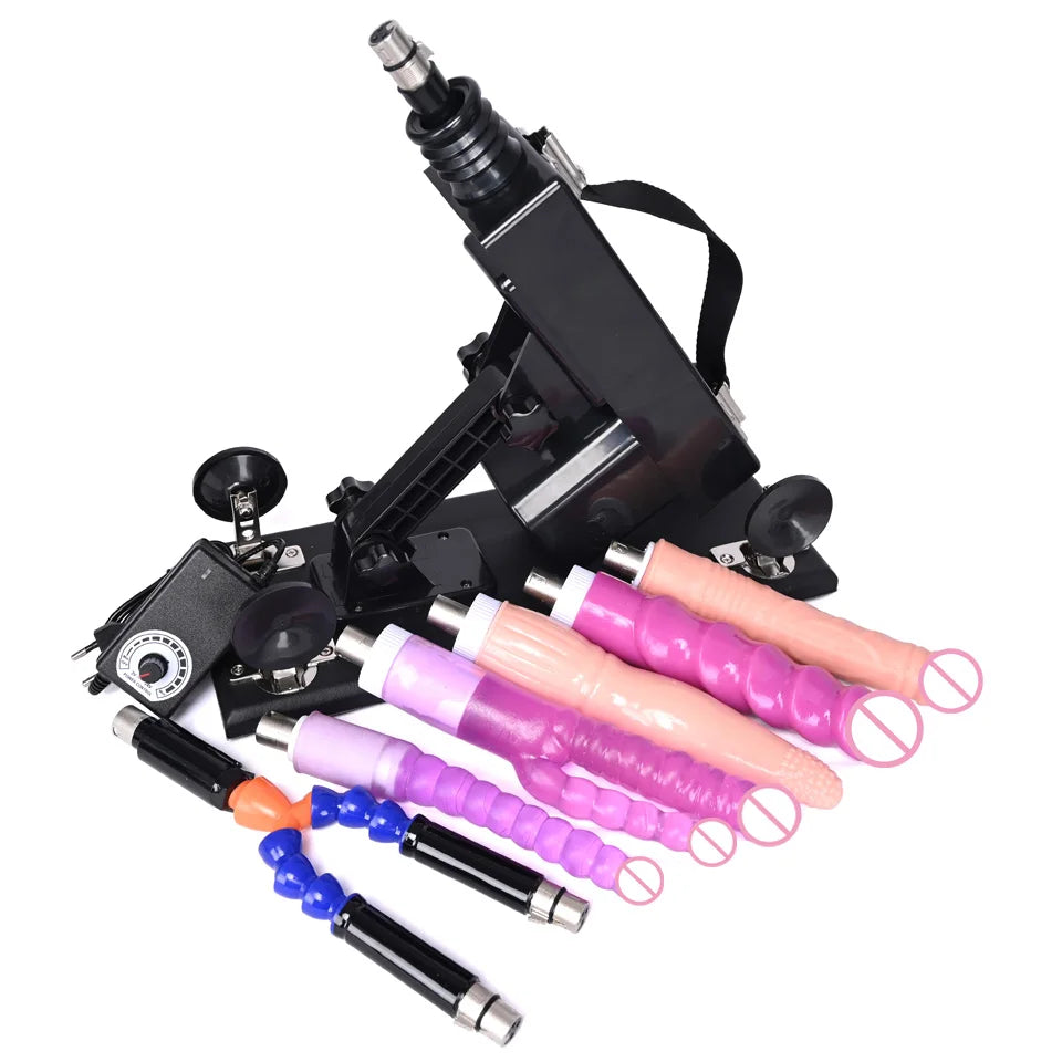 ROUGH BEAST 3XLR Sex Machine with Dildo Attachment for Women and Man Automatic Masturbation Machine Telescopic Sex Toys Products