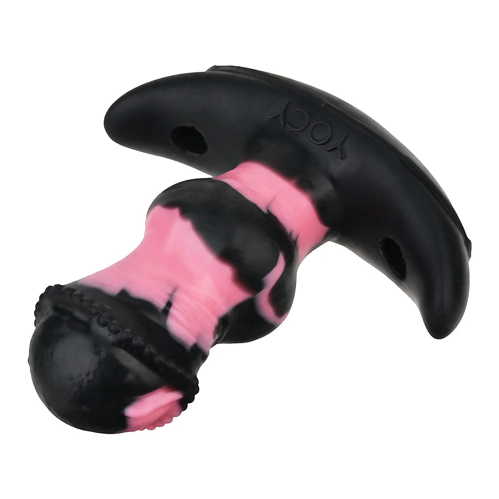 YOCY Mouth Gag Horse Dildo Adjustable Leather Strap on Sex Toy For Couple Game Bondage Muzzles