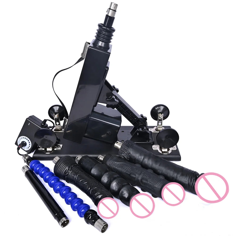 ROUGH BEAST 3XLR Sex Machine with Dildo Attachment for Women and Man Automatic Masturbation Machine Telescopic Sex Toys Products
