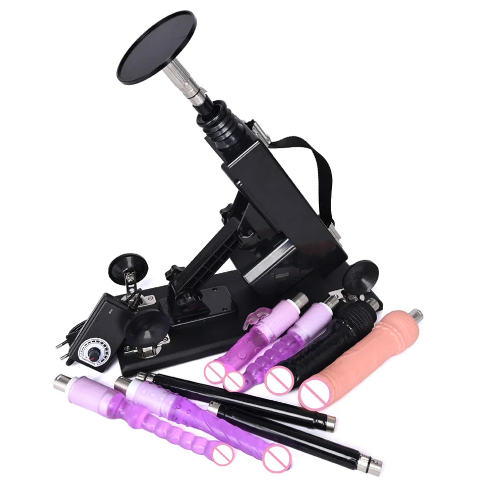 ROUGH BEAST 3XLR Sex Machine with Dildo Attachment for Women and Man Automatic Masturbation Machine Telescopic Sex Toys Products