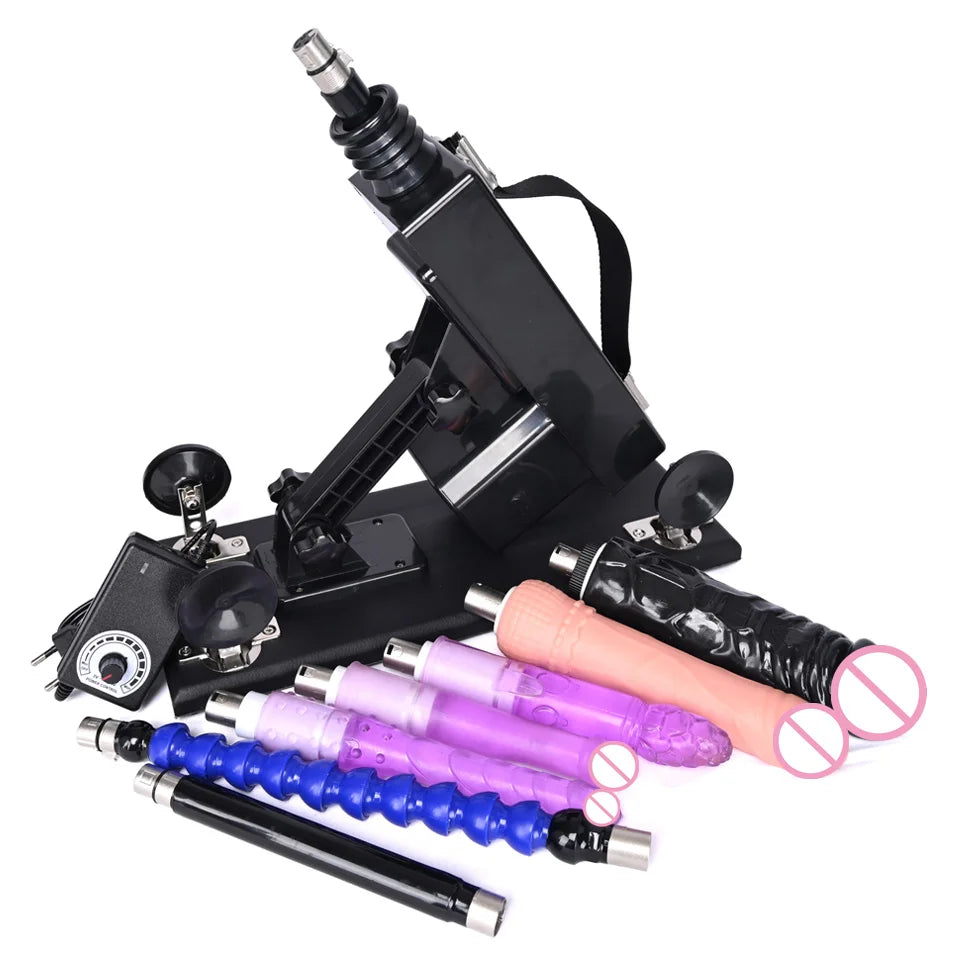 ROUGH BEAST 3XLR Sex Machine with Dildo Attachment for Women and Man Automatic Masturbation Machine Telescopic Sex Toys Products