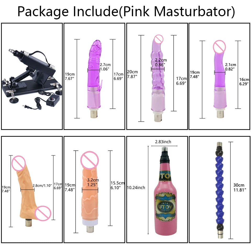 ROUGH BEAST 3XLR Sex Machine with Dildo Attachment for Women and Man Automatic Masturbation Machine Telescopic Sex Toys Products
