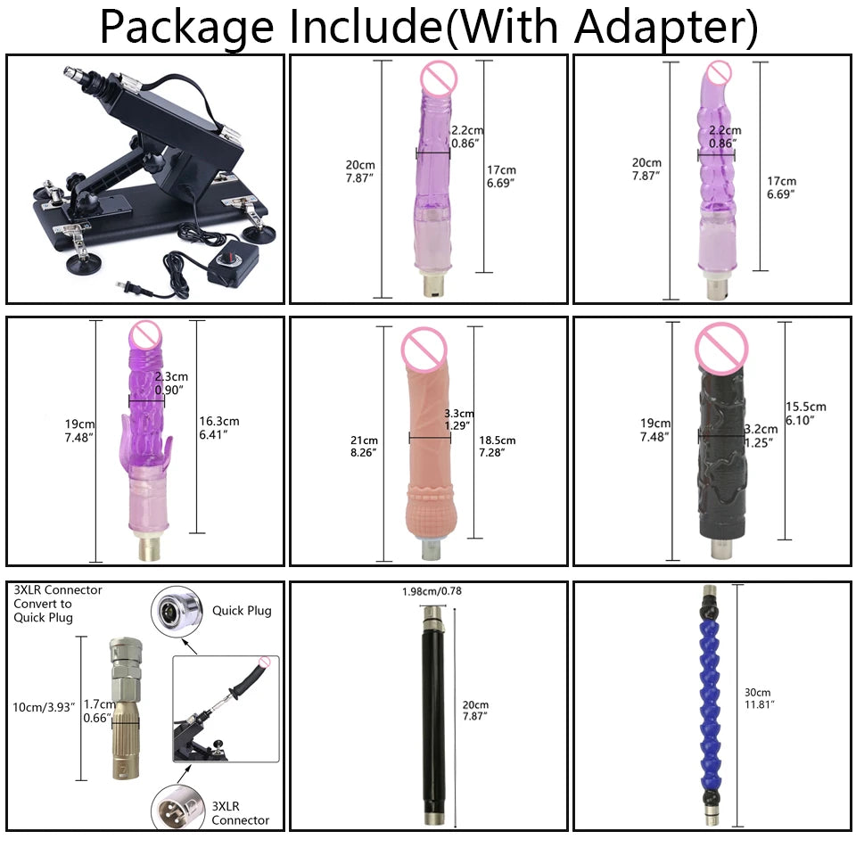 ROUGH BEAST 3XLR Sex Machine with Dildo Attachment for Women and Man Automatic Masturbation Machine Telescopic Sex Toys Products