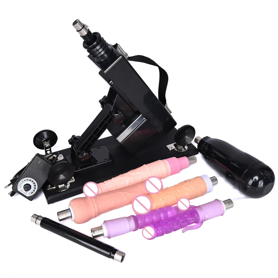 ROUGH BEAST 3XLR Sex Machine with Dildo Attachment for Women and Man Automatic Masturbation Machine Telescopic Sex Toys Products