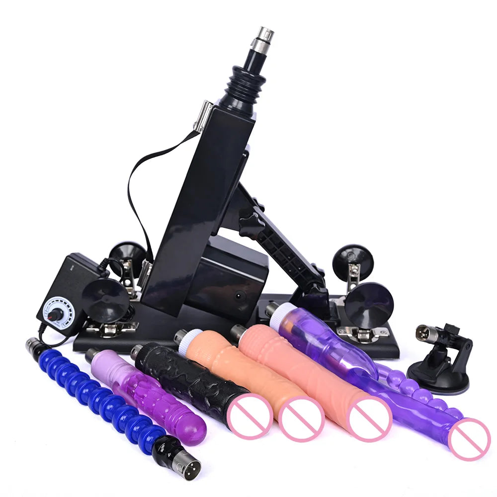 ROUGH BEAST 3XLR Sex Machine with Dildo Attachment for Women and Man Automatic Masturbation Machine Telescopic Sex Toys Products