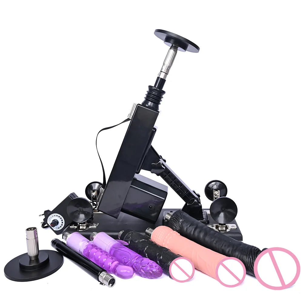 ROUGH BEAST 3XLR Sex Machine with Dildo Attachment for Women and Man Automatic Masturbation Machine Telescopic Sex Toys Products