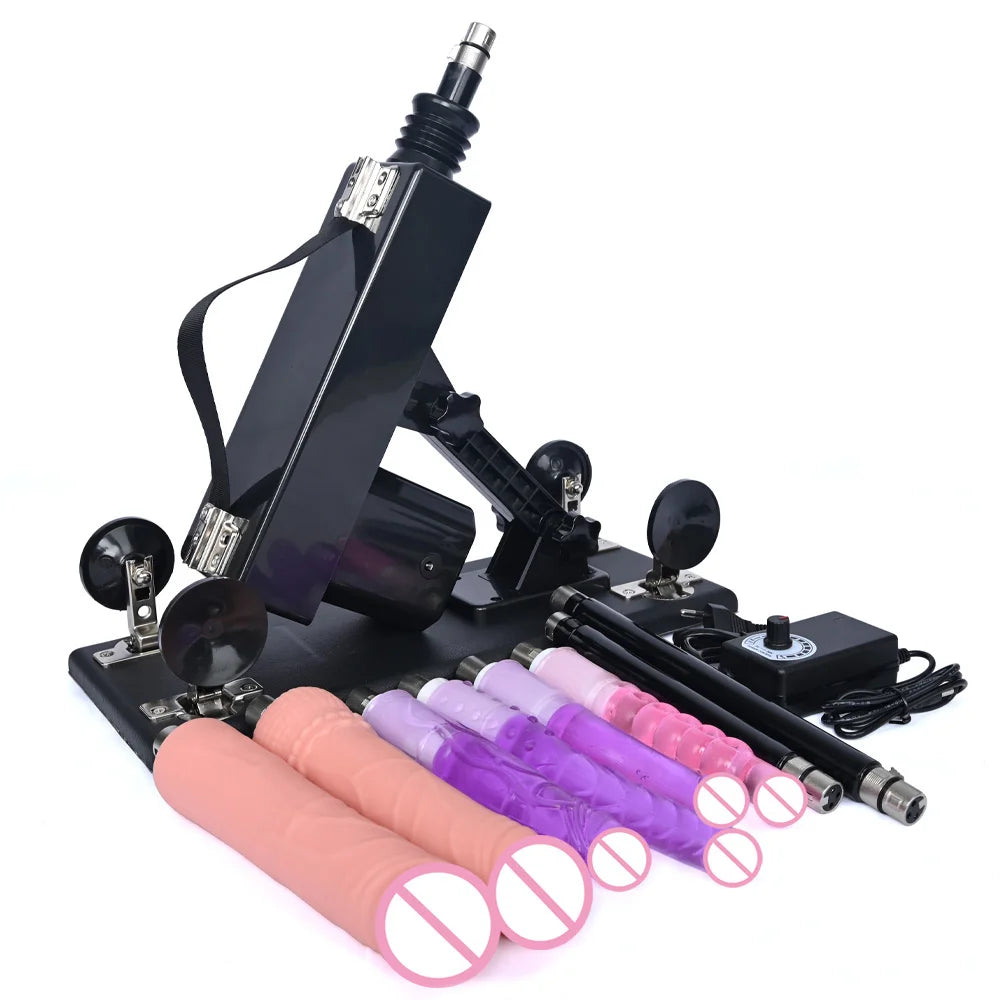 ROUGH BEAST 3XLR Sex Machine with Dildo Attachment for Women and Man Automatic Masturbation Machine Telescopic Sex Toys Products
