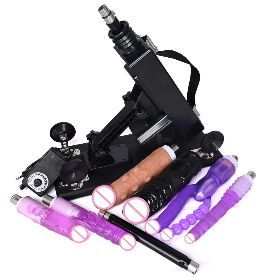ROUGH BEAST 3XLR Sex Machine with Dildo Attachment for Women and Man Automatic Masturbation Machine Telescopic Sex Toys Products