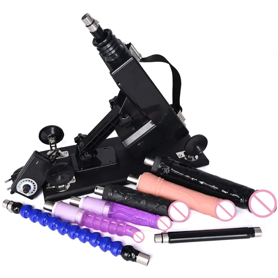 ROUGH BEAST 3XLR Sex Machine with Dildo Attachment for Women and Man Automatic Masturbation Machine Telescopic Sex Toys Products