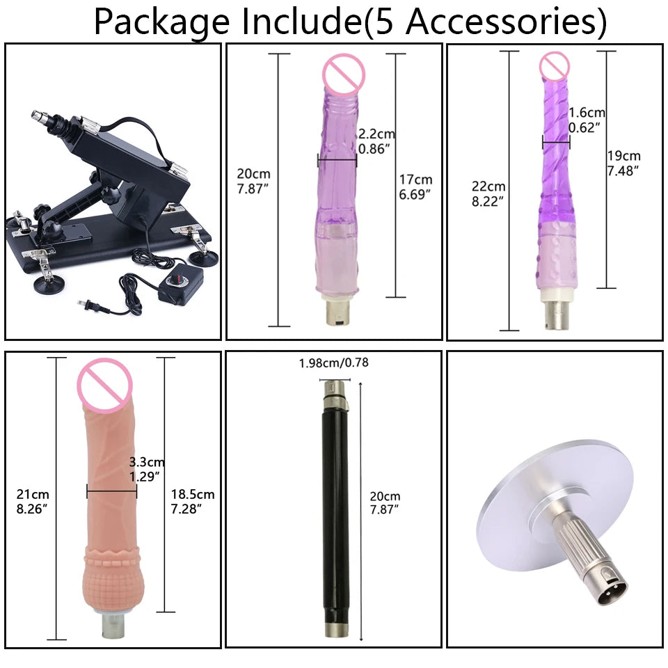 ROUGH BEAST 3XLR Sex Machine with Dildo Attachment for Women and Man Automatic Masturbation Machine Telescopic Sex Toys Products