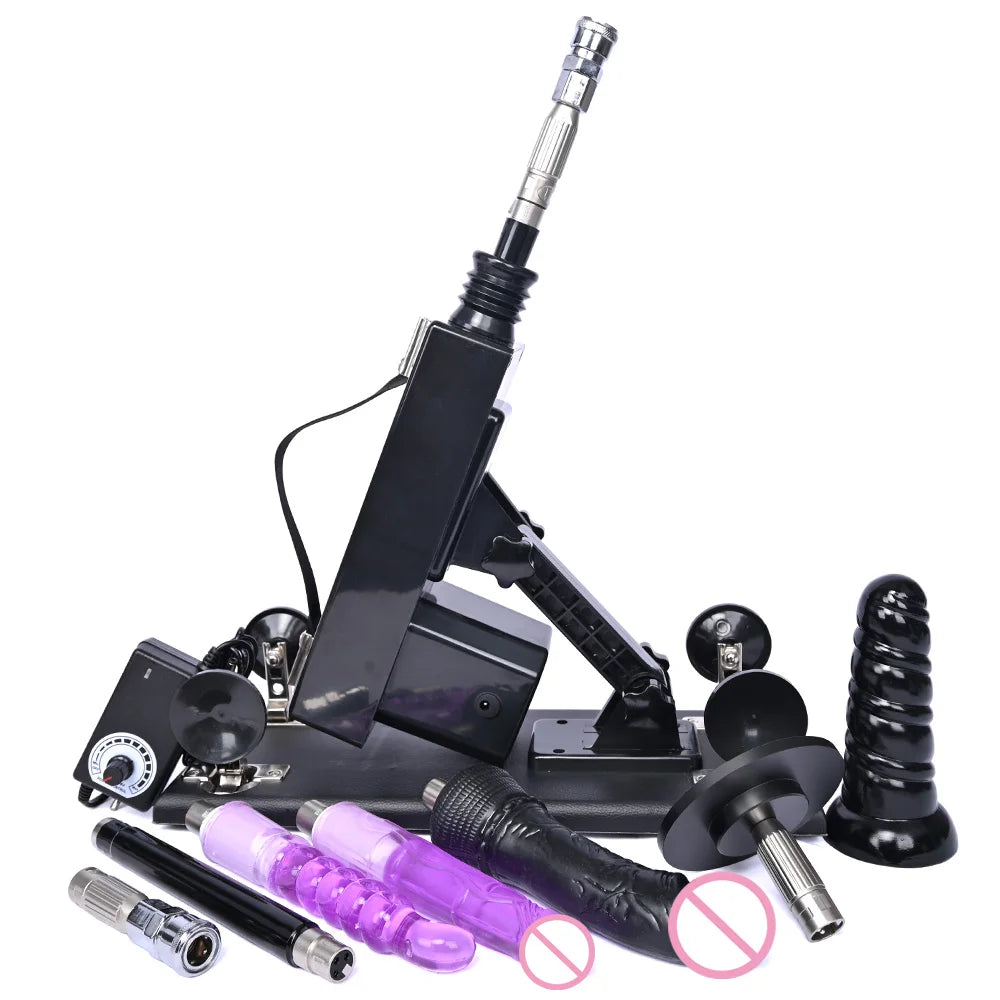 ROUGH BEAST 3XLR Sex Machine with Dildo Attachment for Women and Man Automatic Masturbation Machine Telescopic Sex Toys Products