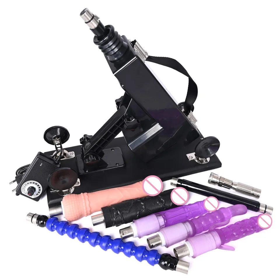 ROUGH BEAST 3XLR Sex Machine with Dildo Attachment for Women and Man Automatic Masturbation Machine Telescopic Sex Toys Products