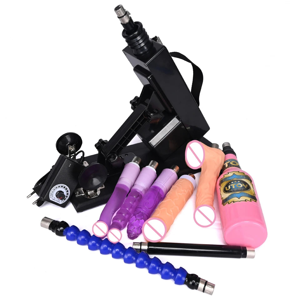 ROUGH BEAST 3XLR Sex Machine with Dildo Attachment for Women and Man Automatic Masturbation Machine Telescopic Sex Toys Products