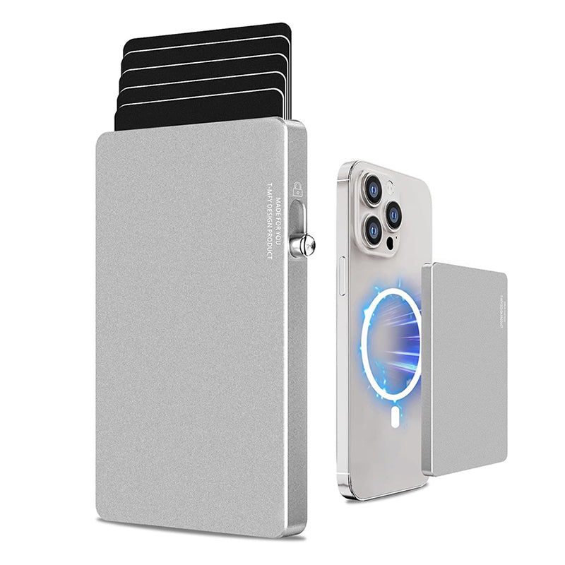 TOYFID All-Aluminum Pop Up Slide Rfid Slim Basic Card personalized wallet for men-5