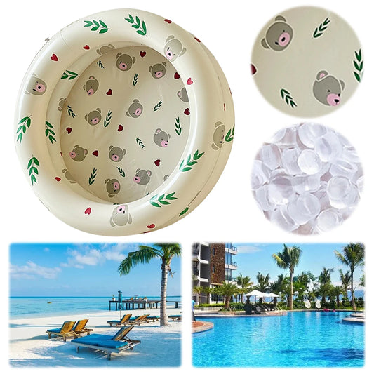 Inflatable Swimming Pool Kids Inflatable Pool anti Slip Bath Swimming Ring PVC round Swim Pool for Indoor Outdoor