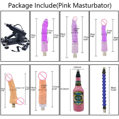 ROUGH BEAST 3XLR Sex Machine with Dildo Attachment for Women and Man Automatic Masturbation Machine Telescopic Sex Toys Products