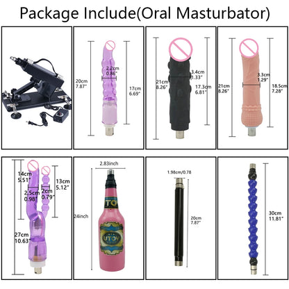 ROUGH BEAST 3XLR Sex Machine with Dildo Attachment for Women and Man Automatic Masturbation Machine Telescopic Sex Toys Products