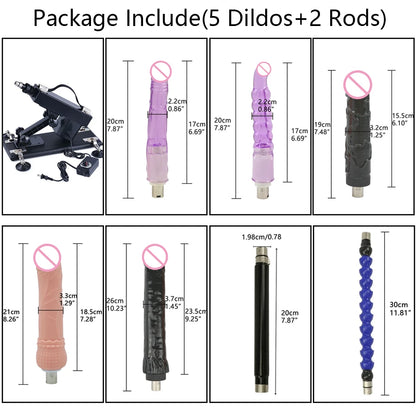 ROUGH BEAST 3XLR Sex Machine with Dildo Attachment for Women and Man Automatic Masturbation Machine Telescopic Sex Toys Products