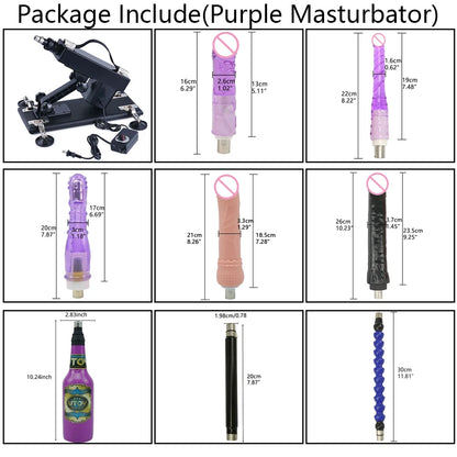 ROUGH BEAST 3XLR Sex Machine with Dildo Attachment for Women and Man Automatic Masturbation Machine Telescopic Sex Toys Products