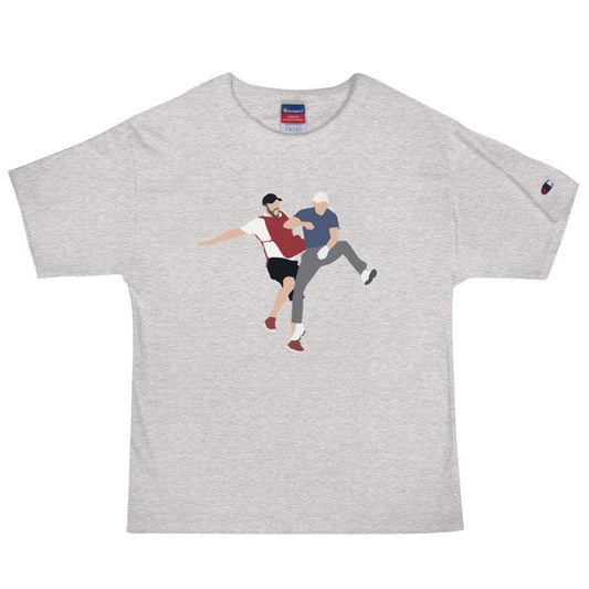 Jordan and Mike Jump Champion T-Shirt-0