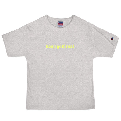 Keep Golf Real Men's Champion T-Shirt-2